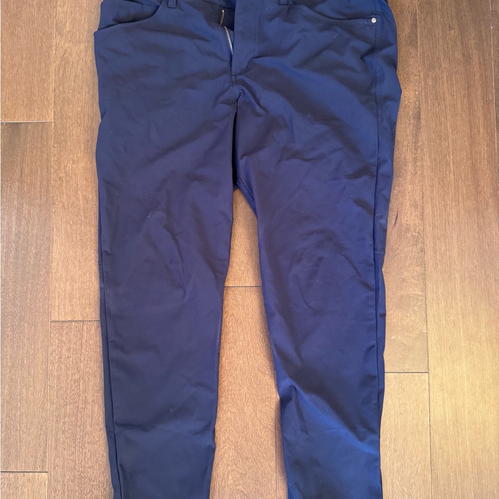 Lululemon ABC Slim Fit Navy Blue Pants Men 35